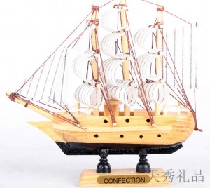 木质小帆船模型